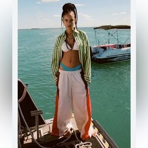 Urban Outfitters UO BDG Adrienne Baggy Nylon Track Pant NWOT Size XXS